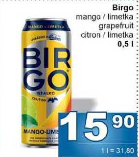 Birgo mango / limetka grapefruit citron / limetka 0,5l