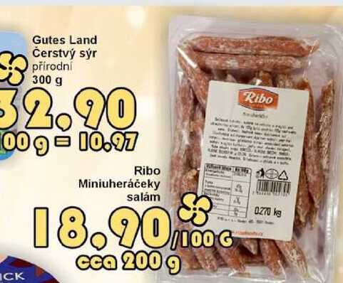 Ribo Miniuheráčeky salám cca 200g