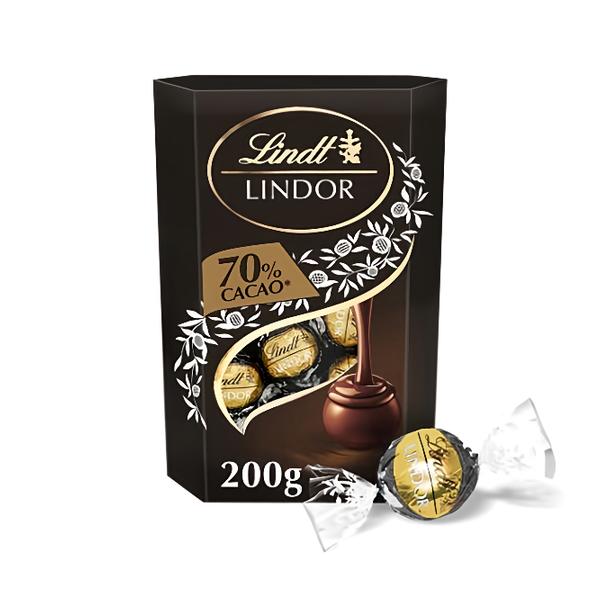Lindt Bonboniéra Lindor pralinky Hořká čokoláda 70%