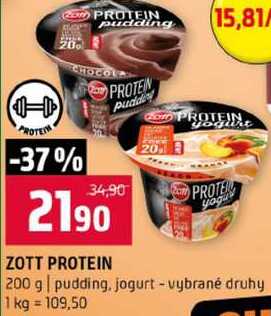 ZOTT PROTEIN 200 g pudding, jogurt vybrané druhy
