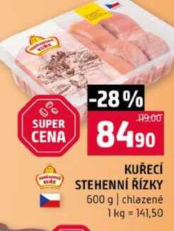 KUŘECÍ STEHENNÍ ŘÍZKY 600 g chlazené