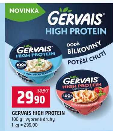 GERVAIS HIGH PROTEIN 100 g vybrané druhy 
