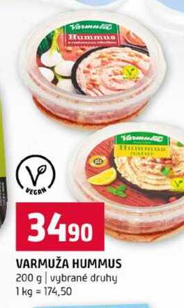 VARMUŽA HUMMUS 200 g vybrané druhy