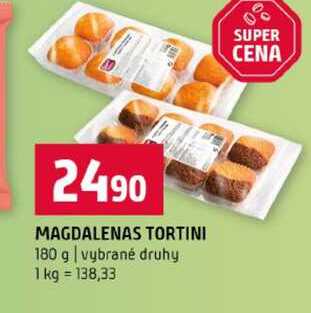 MAGDALENAS TORTINI 180 g vybrané druhy 