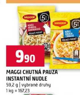 MAGGI CHUTNÁ PAUZA INSTANTNÍ NUDLE 59,2 g vybrané druhy