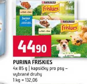 PURINA FRISKIES 4x 85 g kapsičky pro psy vybrané druhy 