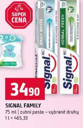 SIGNAL FAMILY 75 ml zubní pasta vybrané druhy 
