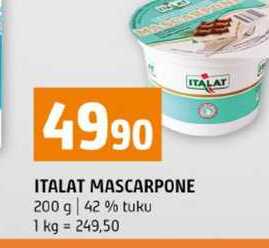 ITALAT MASCARPONE 200 g 42% tuku 