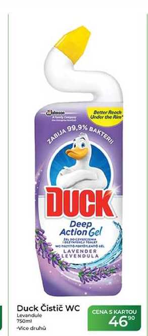 Duck Čistič WC Levandule 750ml
