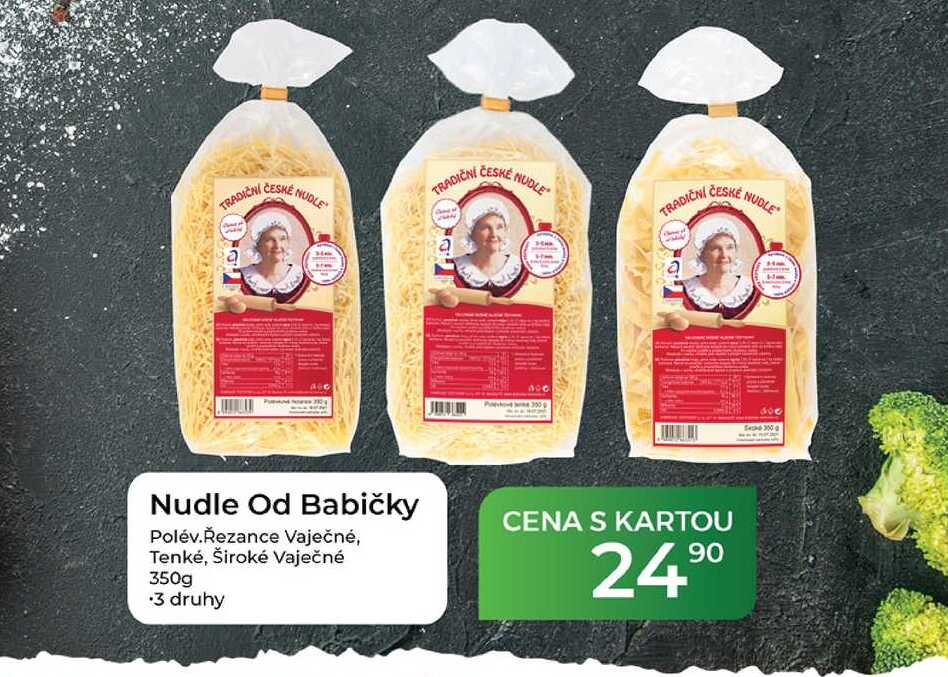 Nudle Od Babičky Polév.Řezance Vaječné, Tenkė, Široké Vaječné 350g 