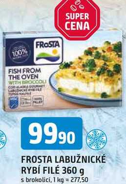 FROSTA LABUŽNICKÉ RYBÍ FILÉ 360 g s brokolicí