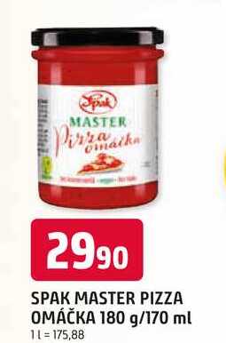 SPAK MASTER PIZZA OMÁČKA 180 g/170 ml