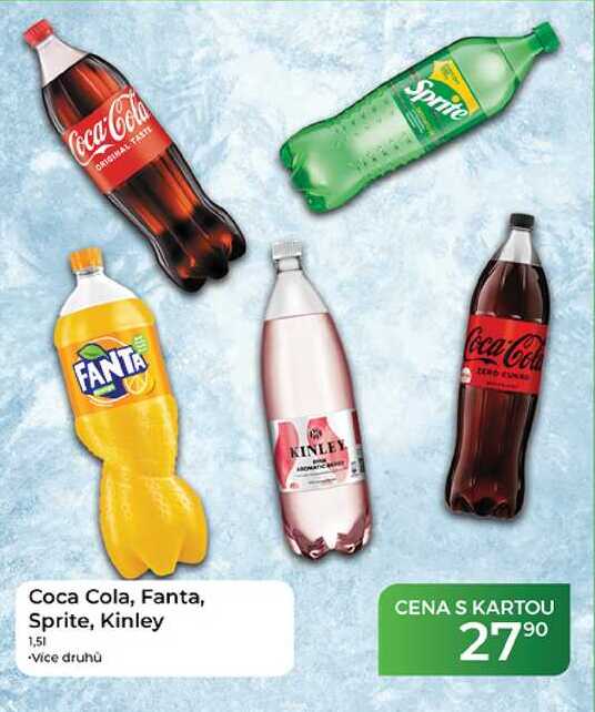 Coca Cola, Fanta, Sprite, Kinley 1,51 
