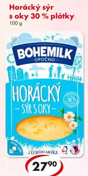 Horácký sýr soky 30% plátky, 100 g 
