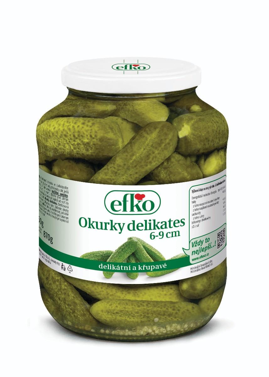 Okurky Delikates, 870 g