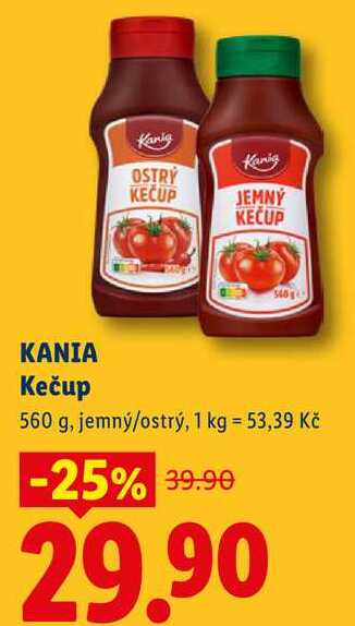 KANIA Kečup, 560 g