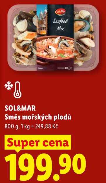 SOL&MAR Směs mořských plodů, 800 g