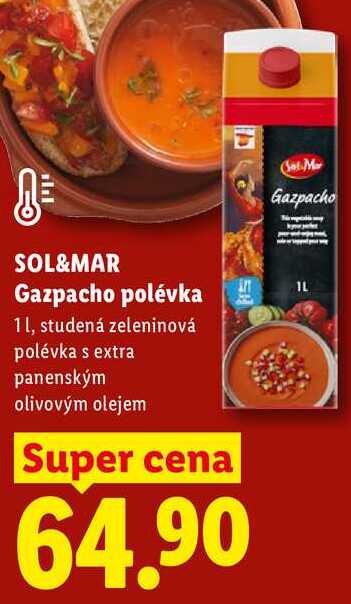 SOL&MAR Gazpacho polévka, 1 l