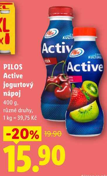 PILOS Active jogurtový nápoj, 400 g