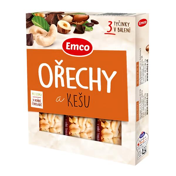 Emco Tyčinka ořechy/kešu 3 x 35g