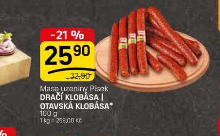DRAČÍ KLOBÁSA | OTAVSKÁ KLOBÁSA* 100 g
