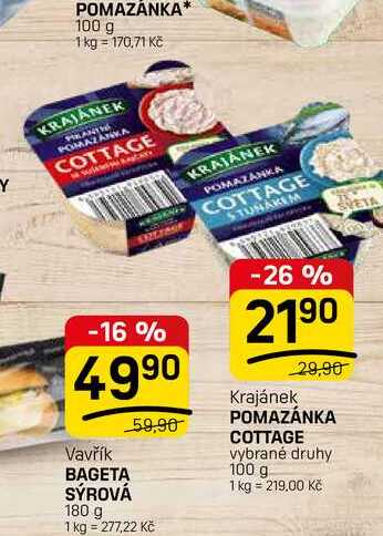 POMAZÁNKA COTTAGE vybrané druhy 100 g