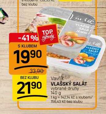 VLAŠSKÝ SALÁT vybrané druhy 140 g 