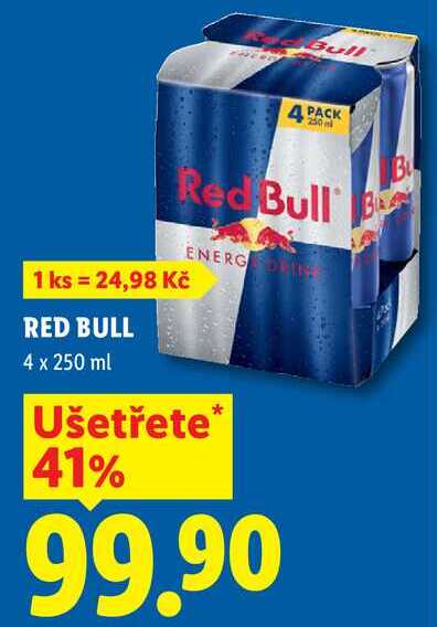 Red Bull, 4 x 250 ml 