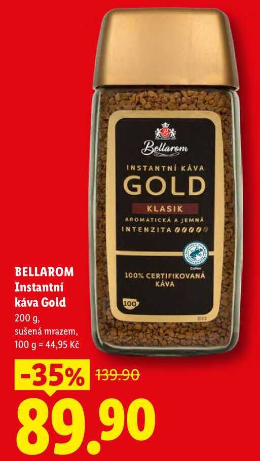 BELLAROM Instantní káva Gold, 200 g v akci