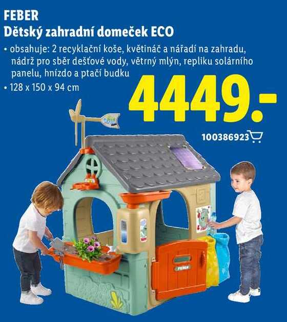 FEBER Dětský zahradní domeček ECO