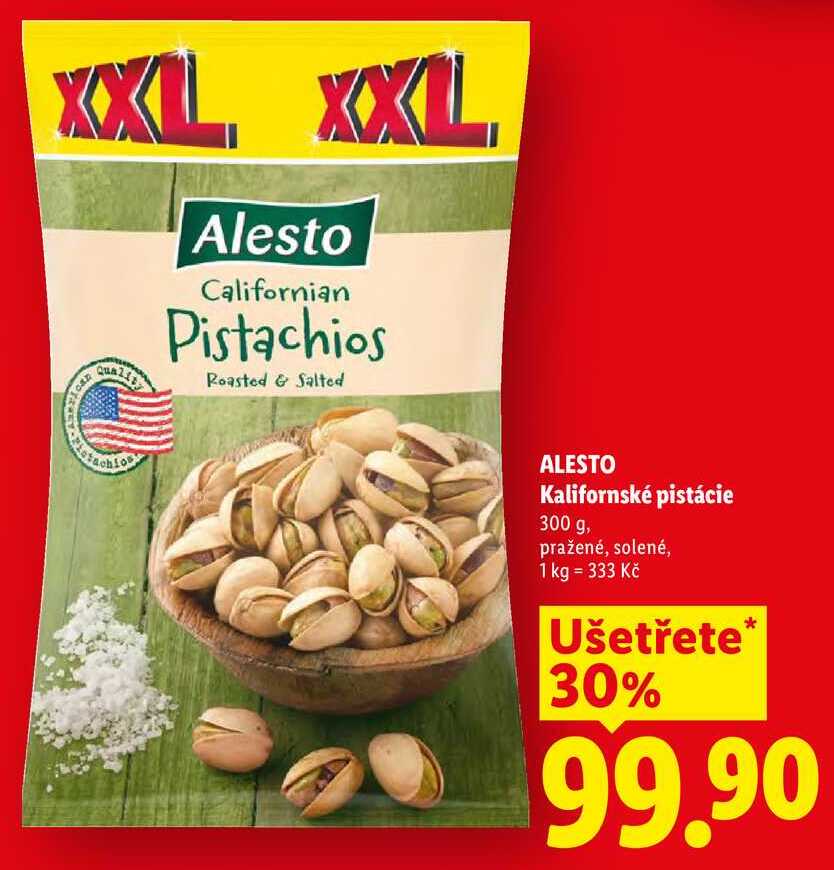 ALESTO Kalifornské pistácie, 300 g