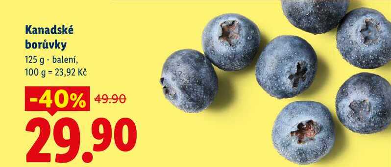 Kanadské borůvky, 125 g