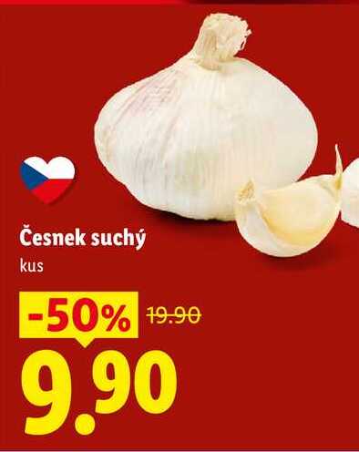 Česnek suchý, kus 