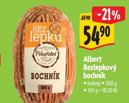  Albert Bezlepkový bochník 300 g