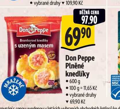   Don Peppe Plněné knedlíky 600 g 