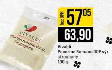 Vivaldi Pecorino Romano DOP sýr strouhaný 100 g