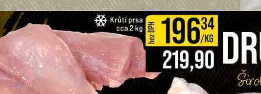 Krůtí prsa cca 2 kg 