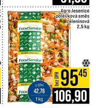 Agro Jesenice polévková směs zeleninová 2,5 kg 
