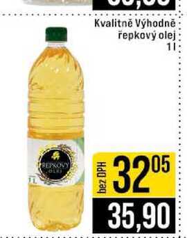 Kvalitně Výhodně řepkový olej 1l