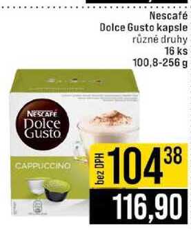 Nescafé Dolce Gusto kapsle různé druhy 16 ks 100,8-256 g 