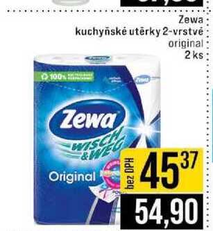 Zewa kuchyňské utěrky 2-vrstvé original 2ks