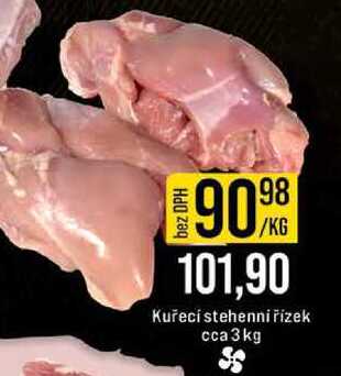 Kuřecí stehenní řízek cca 3kg 1kg