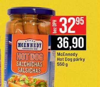 McEnnedy Hot Dog párky 550 g 