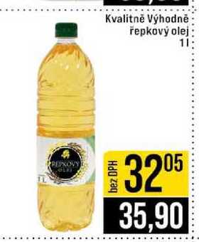 Kvalitně Výhodně řepkový olej 1l