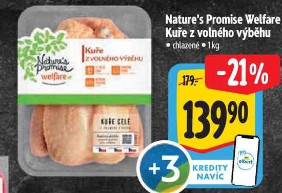 Nature's Promise Welfare Kuře z volného výběhu, 1 kg