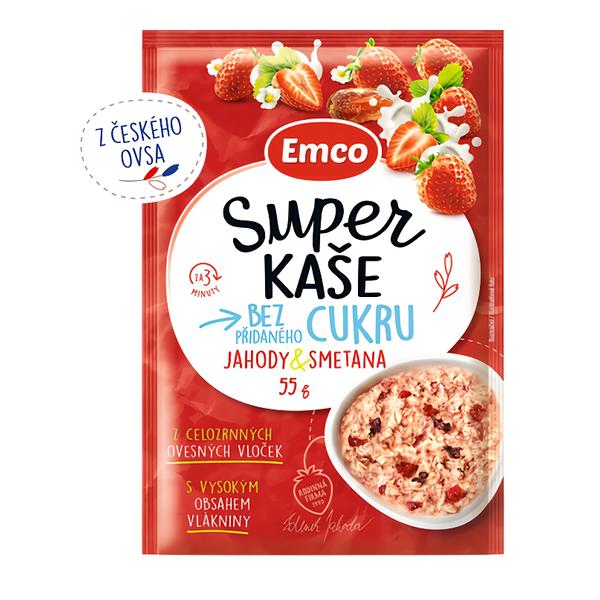 Emco Super kaše jahody/smetana
