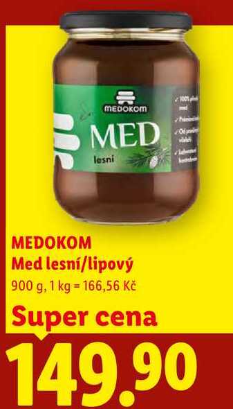 MEDOKOM MED lesni, 900 g