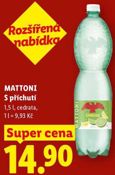 MATTONI S příchutí 1,5 l