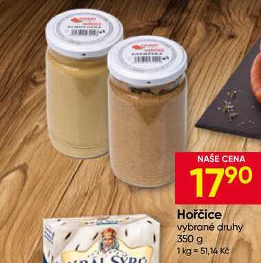 Hořčice vybrané druhy 350 g
