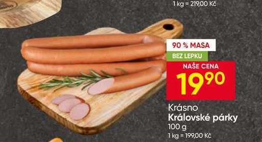 Krásno Královské párky 100 g 